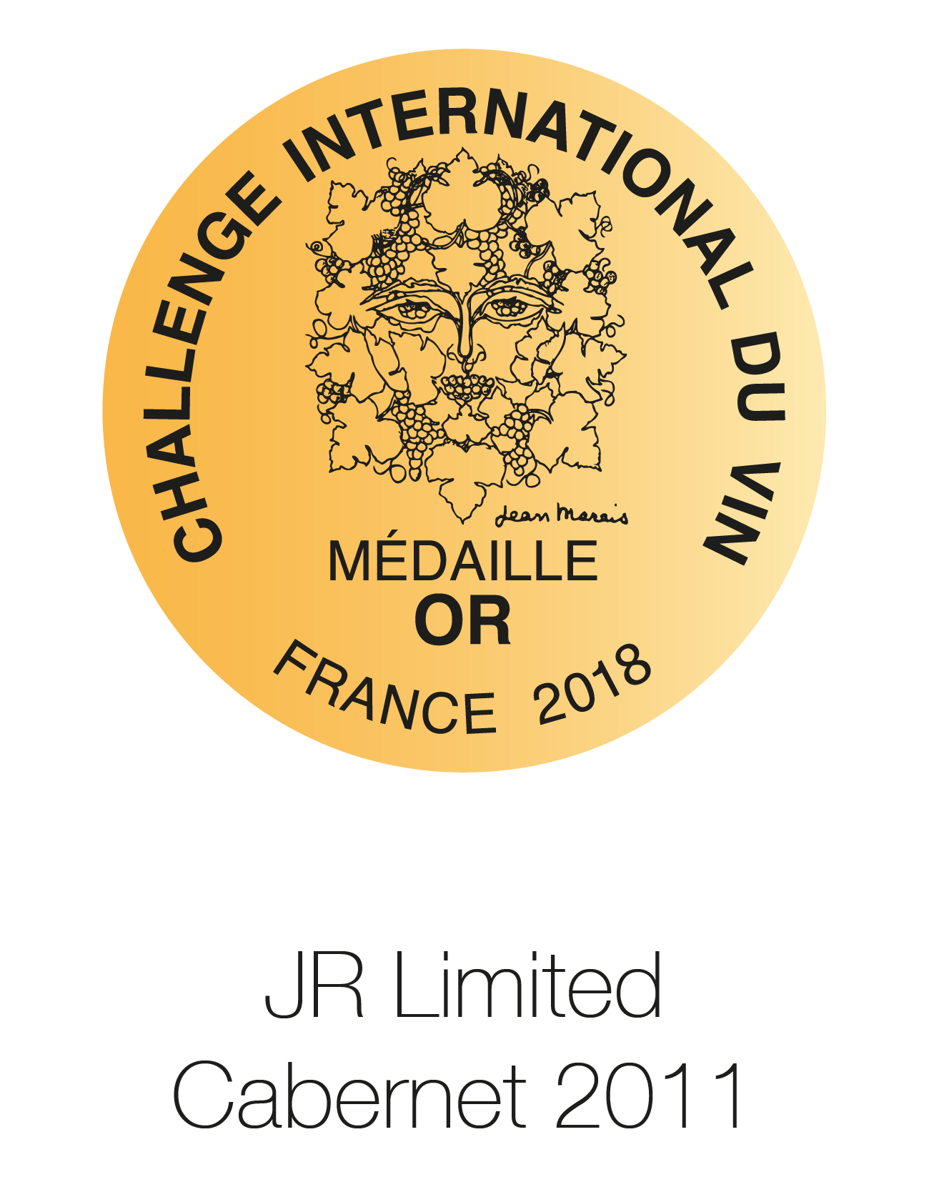 JR Limited Edition - Cabernet Sauvignon 2011 - Challenge international Du Vin 2018