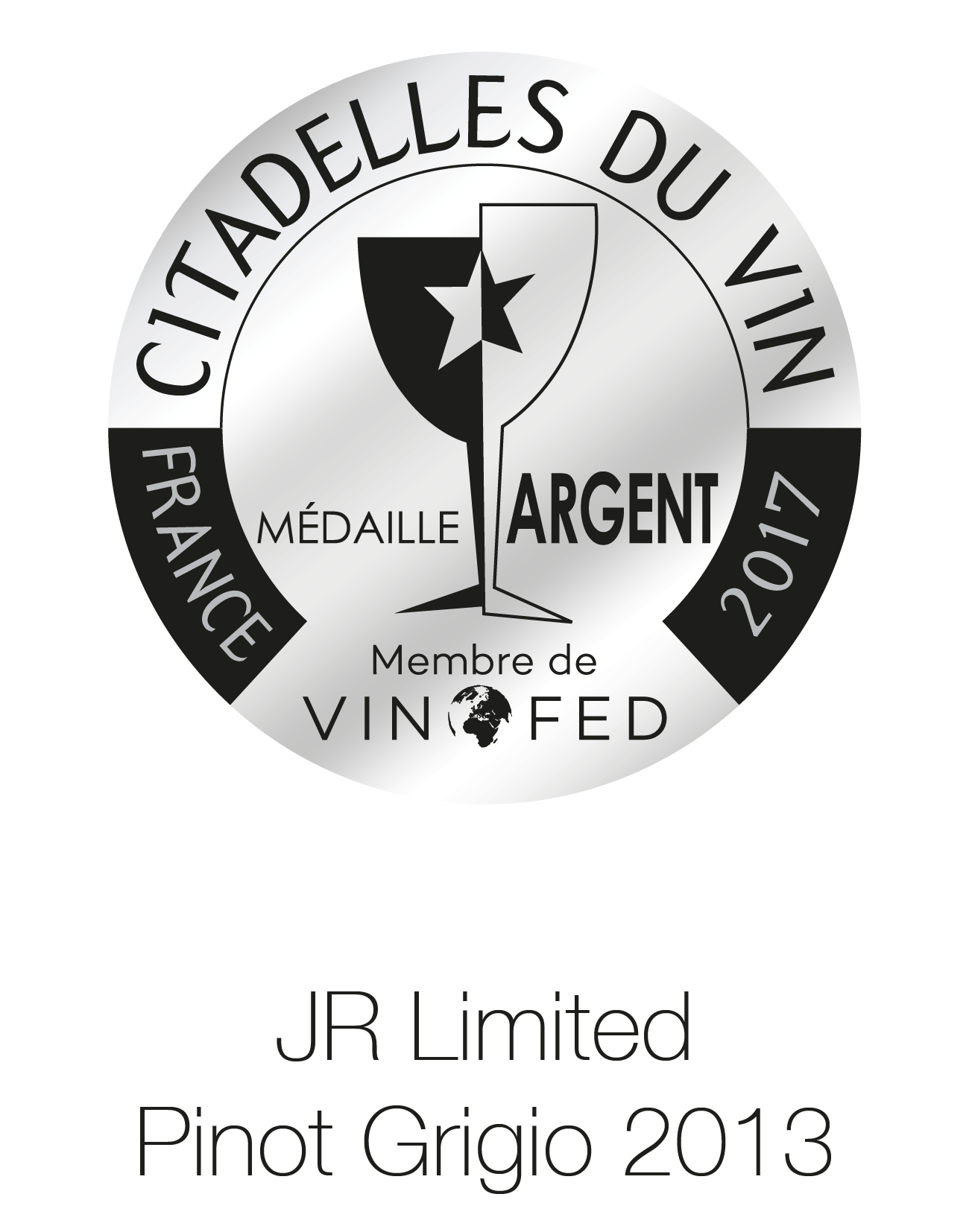 JR Wine - Limited Edition - Pinot Grigio 2013 - France Citadelles Du Vin 2017